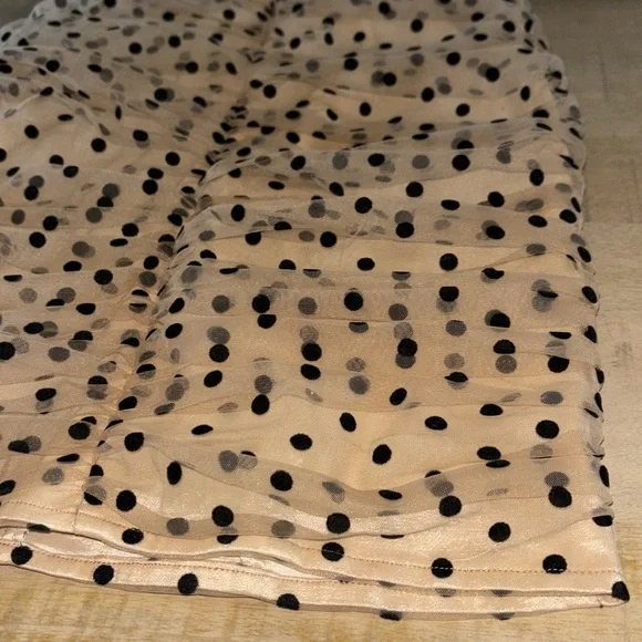 MAJORELLE Black & Tan Polkadot Corset Dress Medium - Picture 3 of 8